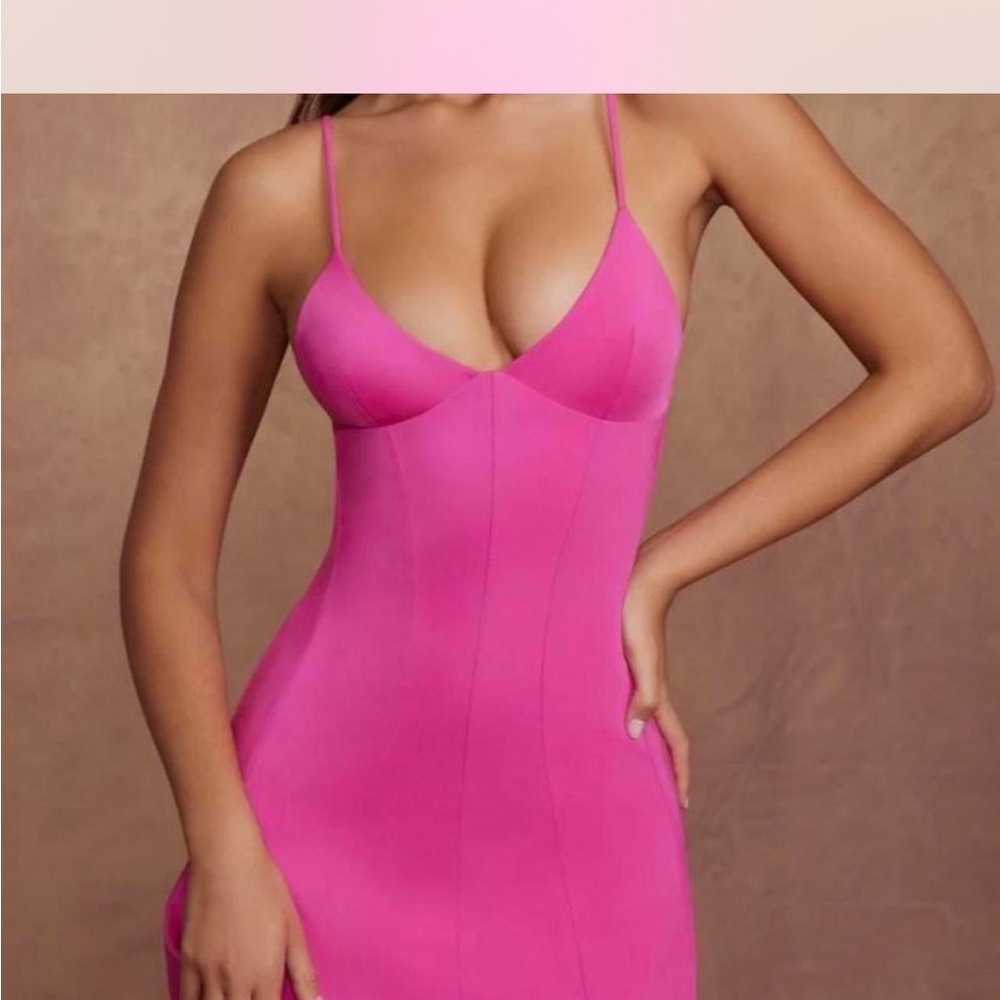 Vibrant Pink Spaghetti Strap Dress